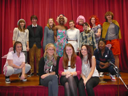 House captains in panto dress