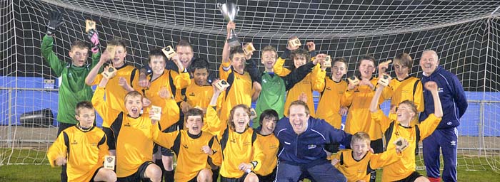 The winning team celebrate